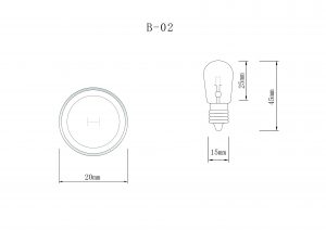 B-02 E14 Single color Screw led Amusement bulb