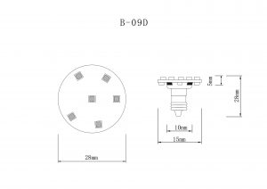 B-06D RGB 1-16 LED amusement lamp