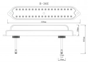 B-36E E14 Programmable RGB LED bar light