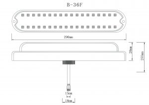 B-36F E14 Programmable RGB LED bar light
