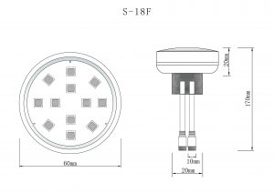 S-18F E14 Programmable RGB LED amusement light