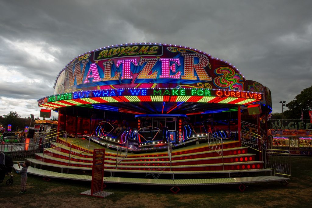 carnival rides lighting