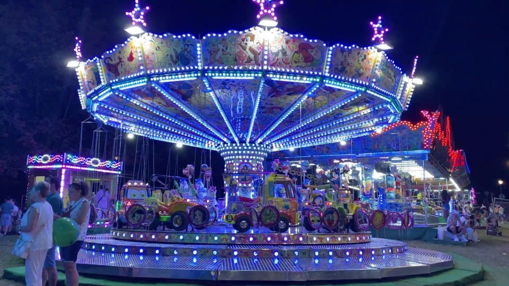 carnival rides lighting