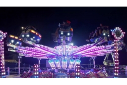 What are the lighting standards for amusement rides?